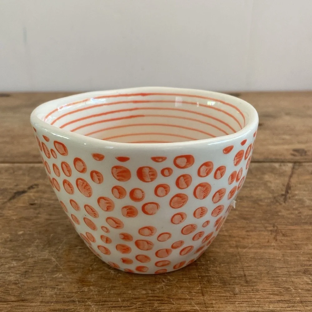 Paper Source Ceramic Polka Dot Mug